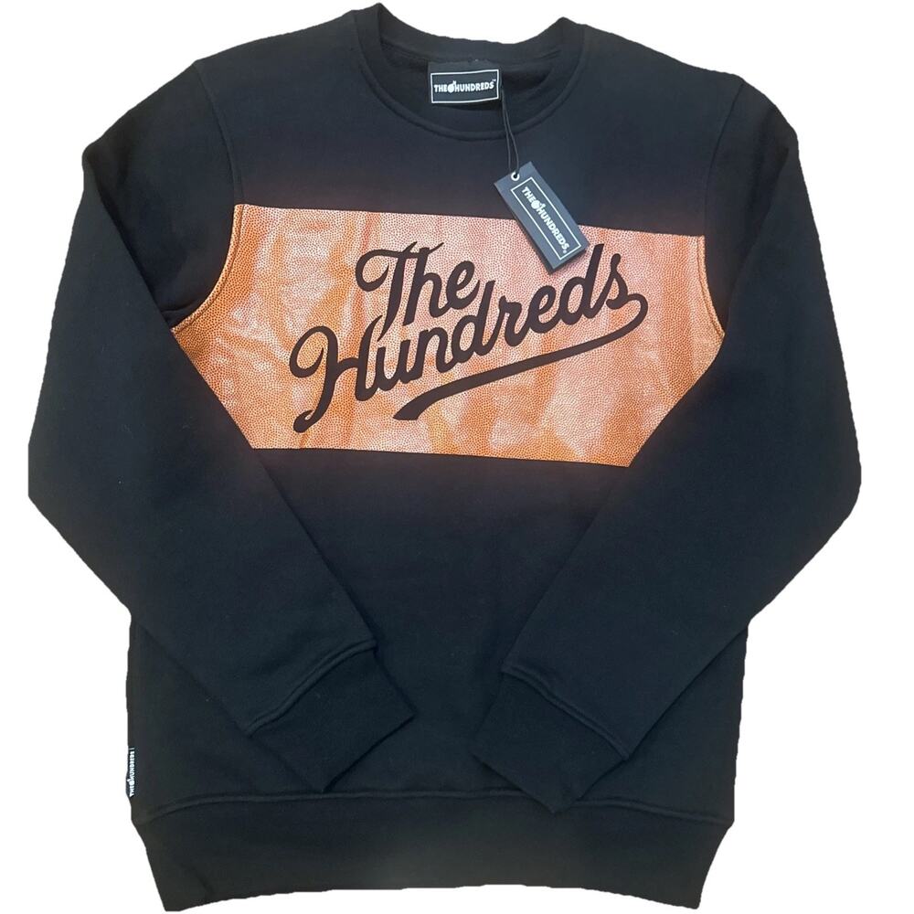 The Hundreds Sweatshirt Black Medium Basketball Texture New With Tags Crewneck M